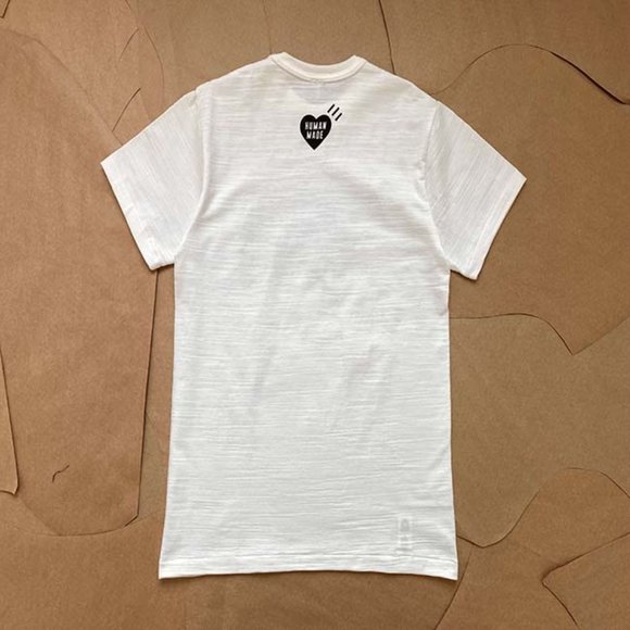 Human Made Polar Bear Graphic Print Classic Small Logo Short Sleeves White - Picture 5 of 12